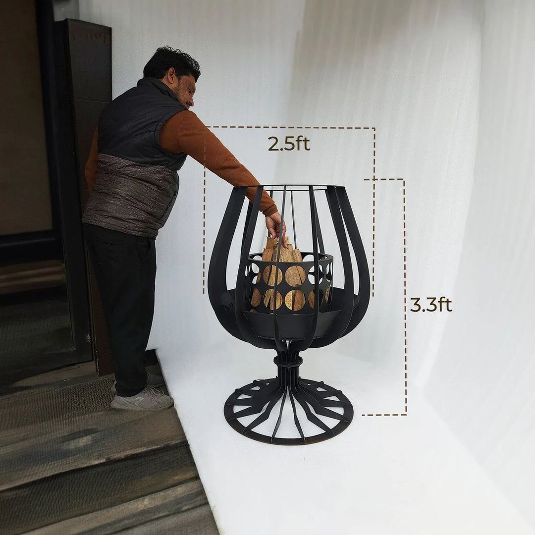 Nova Glass Shape Outdoor Fire Pits - Main Image