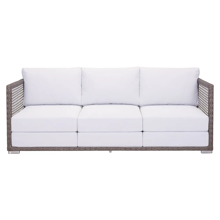 Coco Outdoor Sofa Set 3 Seater , 2 Single seater and 1 Center Table (Brown)
