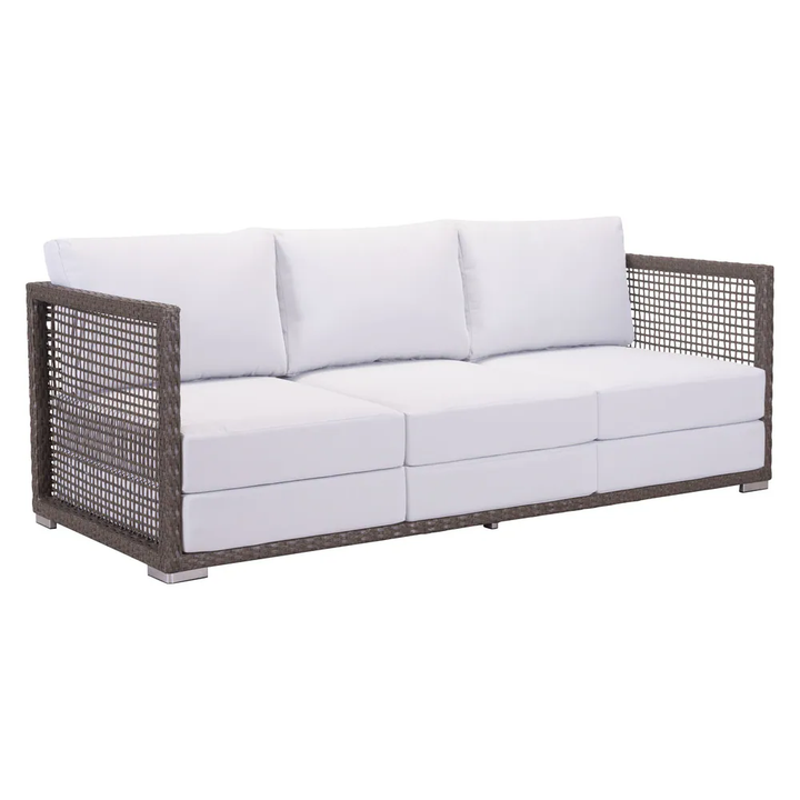 Coco Outdoor Sofa Set 3 Seater , 2 Single seater and 1 Center Table (Brown)