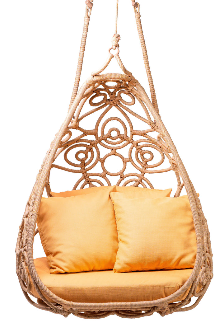 Tio Single Seater Hanging Swing Without Stand For Balcony, Garden Swing, Braid & Rope