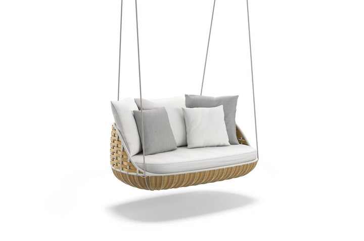 Mazzi Double Seater Hanging Swing Without Stand For Balcony, Garden Swing