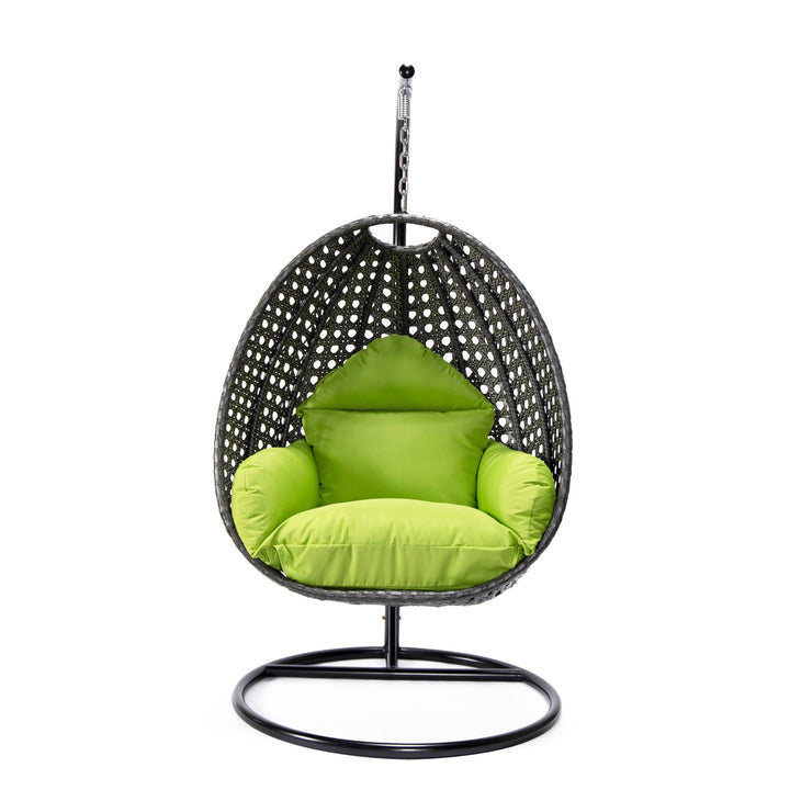 Doriano Single Seater Hanging Swing With Stand For Balcony , Garden (Drak Grey)