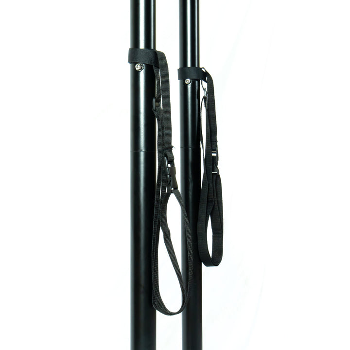 Tonia Double Seater Hanging Swing With Stand For Balcony , Garden Swing (Black) Braided and Rope