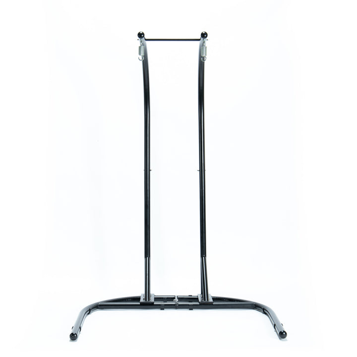 Tonia Double Seater Hanging Swing With Stand For Balcony , Garden Swing (Black) Braided and Rope