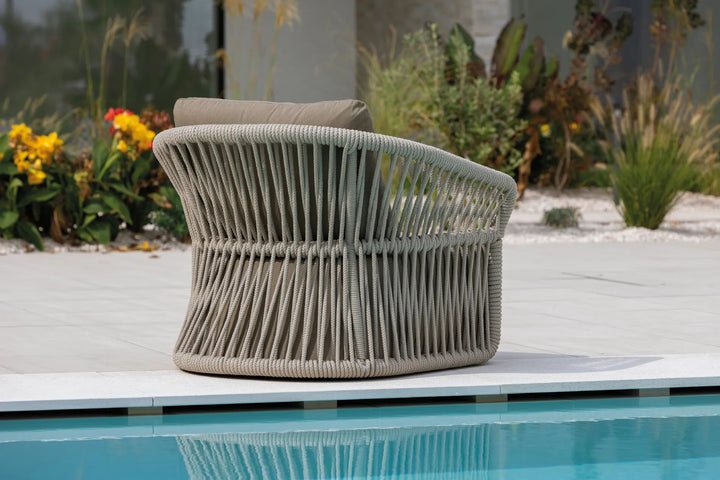 Thoma Outdoor Garden Balcony Sofa Set 2 Seater , 2 Single Seater 1 Center Table Set, Braid & Rope
