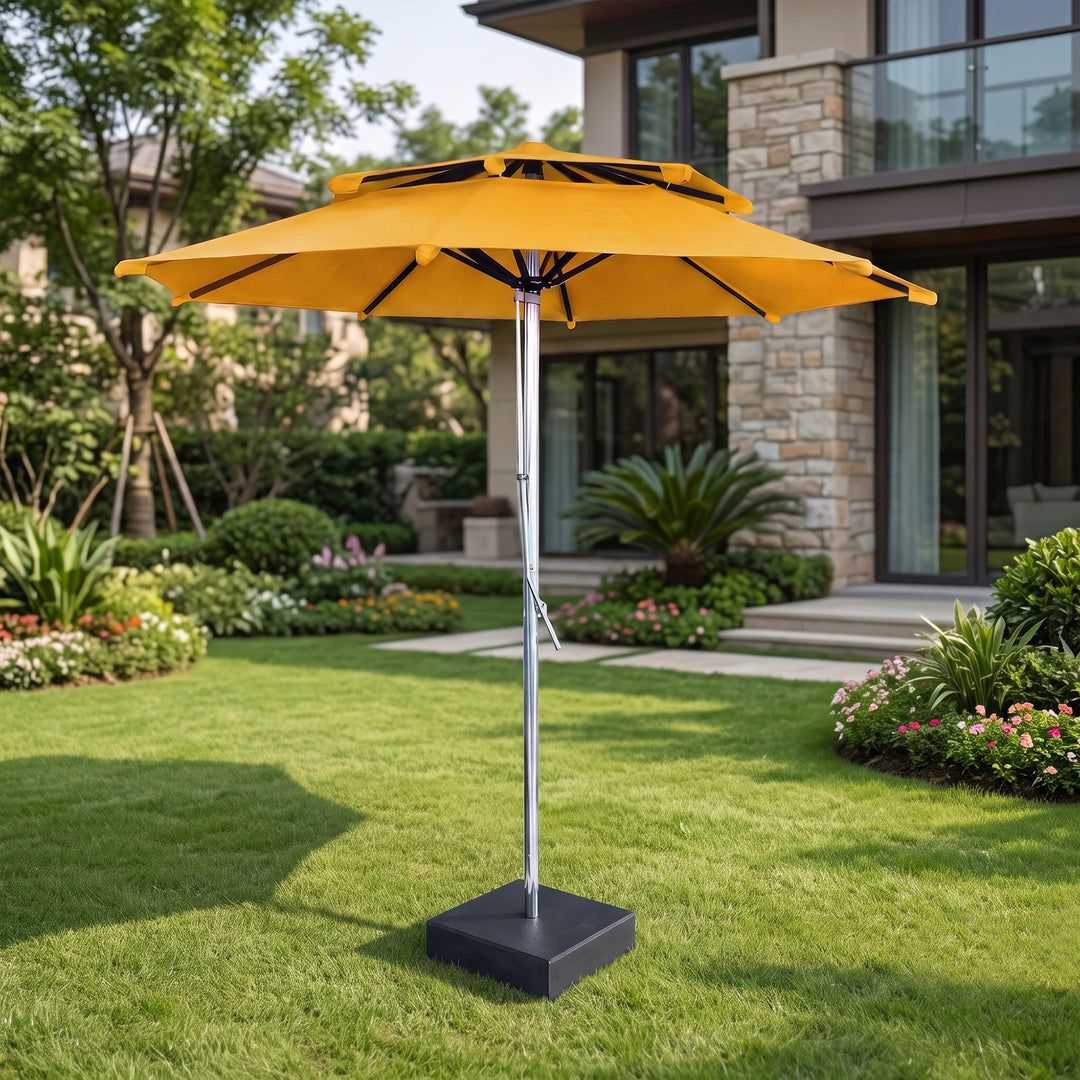 Grazia Luxury Centre Pole Garden Umbrella With Stand