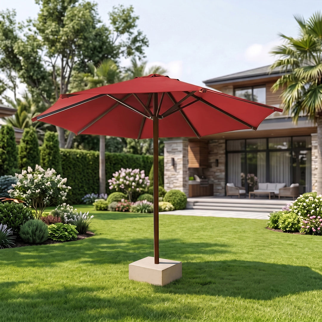 Fiore Luxury Centre Pole Garden Umbrella With Stand