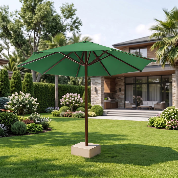 Fiore Luxury Centre Pole Garden Umbrella With Stand