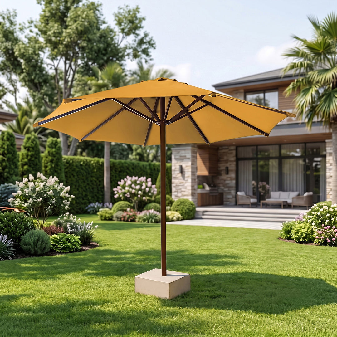 Fiore Luxury Centre Pole Garden Umbrella With Stand