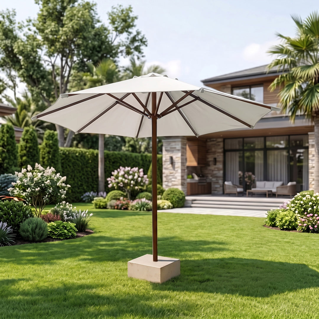 Fiore Luxury Centre Pole Garden Umbrella With Stand