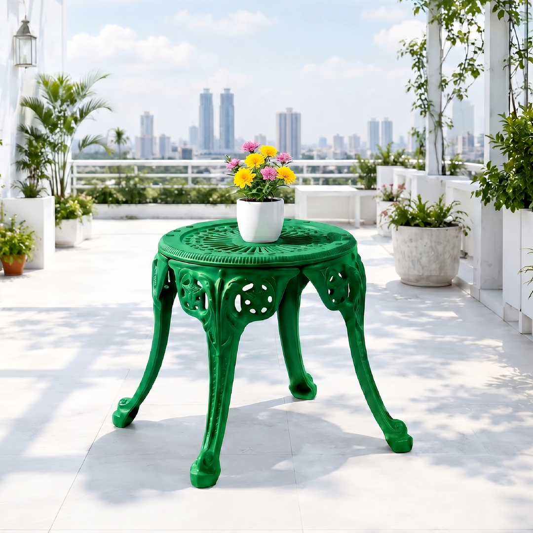 Marlen Cast Aluminium Garden Patio 1 Stool Set