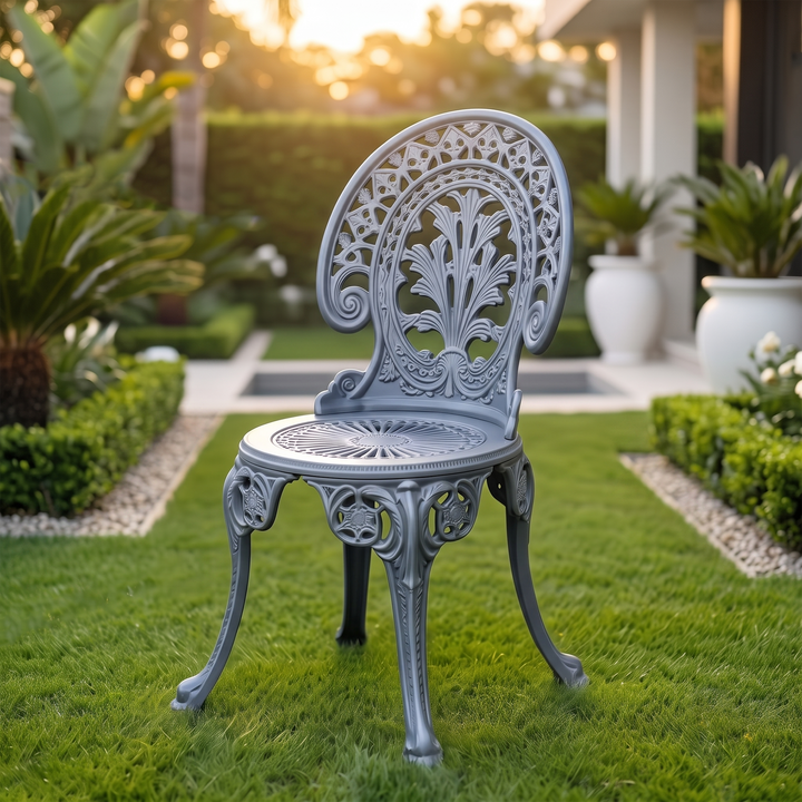 Zenck Cast Aluminium Garden Patio Single Seater Chair