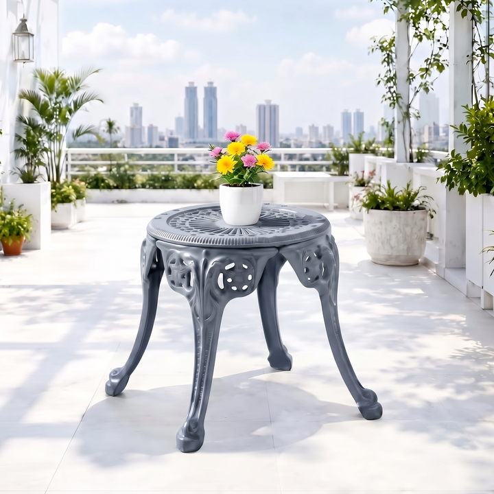Marlen Cast Aluminium Garden Patio 1 Stool Set
