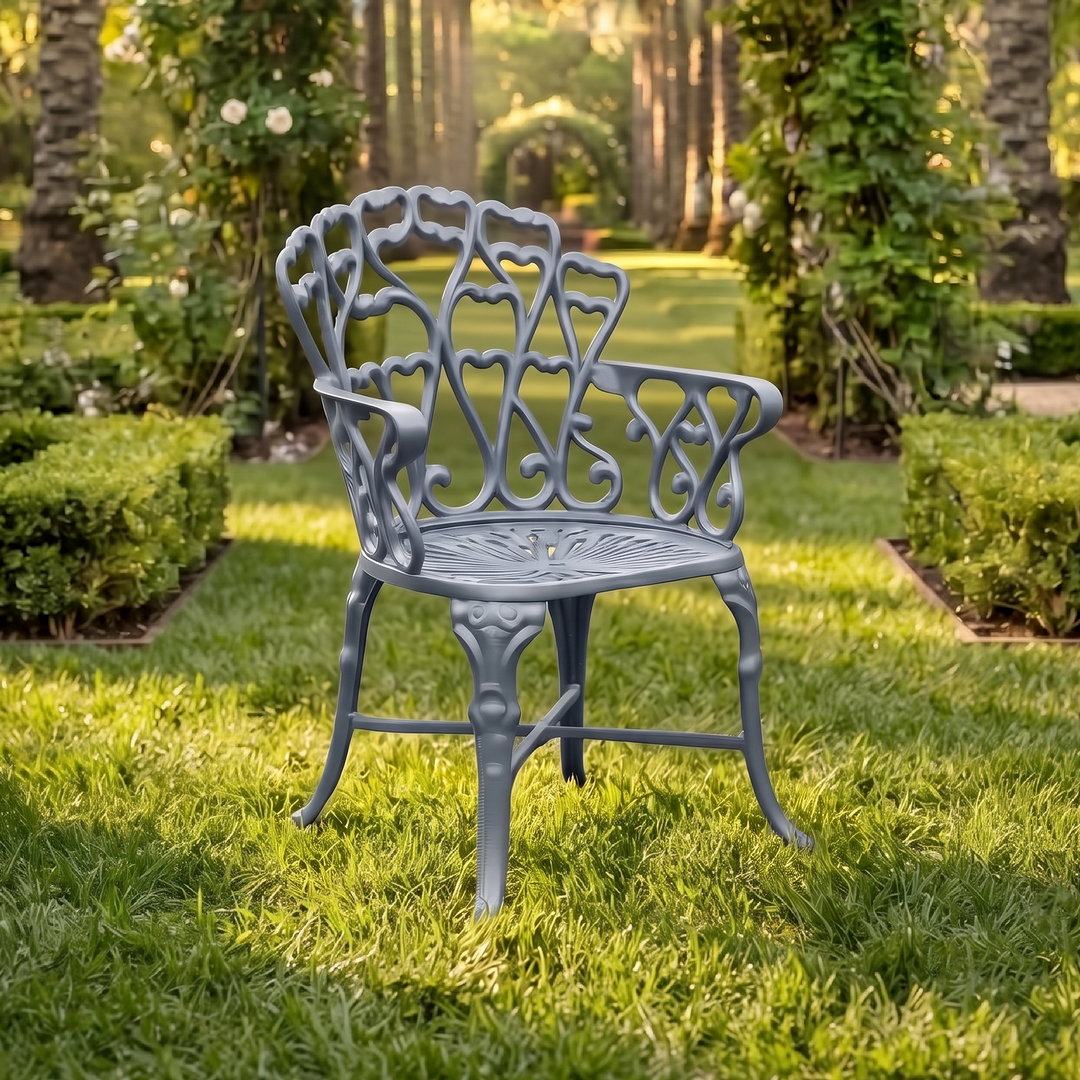 Poli Cast Aluminium Garden Patio Single Seater Chair