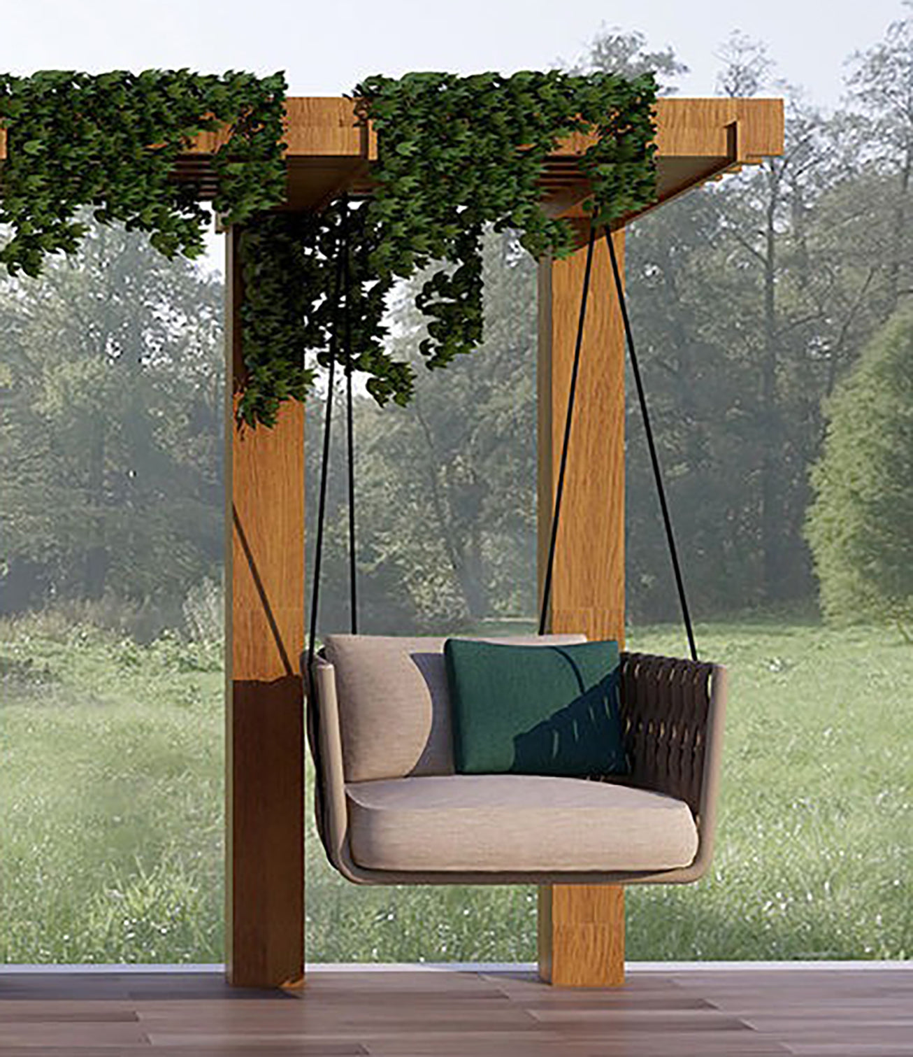 Dreamline Single Seater Hanging Swing Without Stand For Balcony