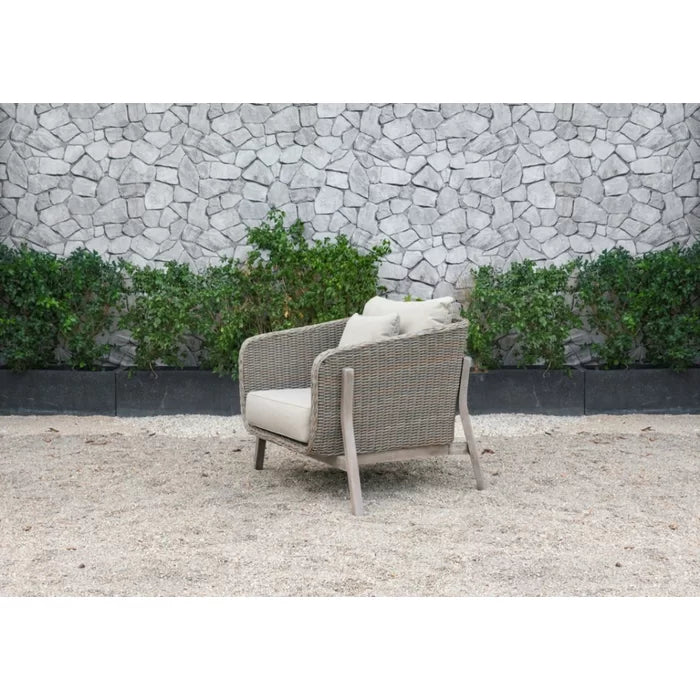 Belinda Outdoor Garden Balcony Sofa Set 3 Seater , 2 Single Seater and 1 Center Table Set (Grey)