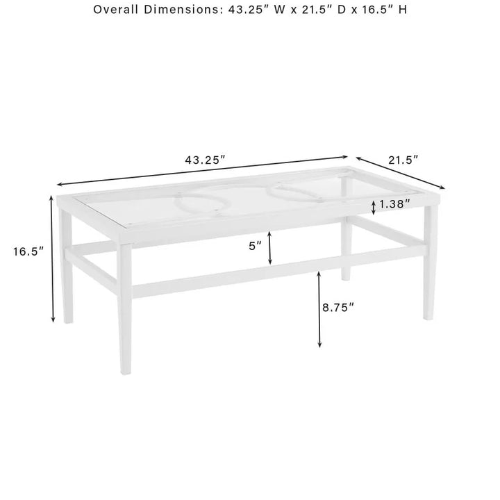 Duval Outdoor Sofa Set 2 Seater , 2 Single seater and 1 Center Table (White)