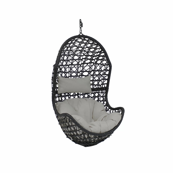 Ariadna Single Seater Hanging Swing Without Stand For Balcony, Garden Swing (Black)