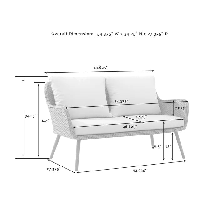 Violeta Outdoor Sofa Set 2 Seater, 2 Single seater and 1 Center Table (Brown)
