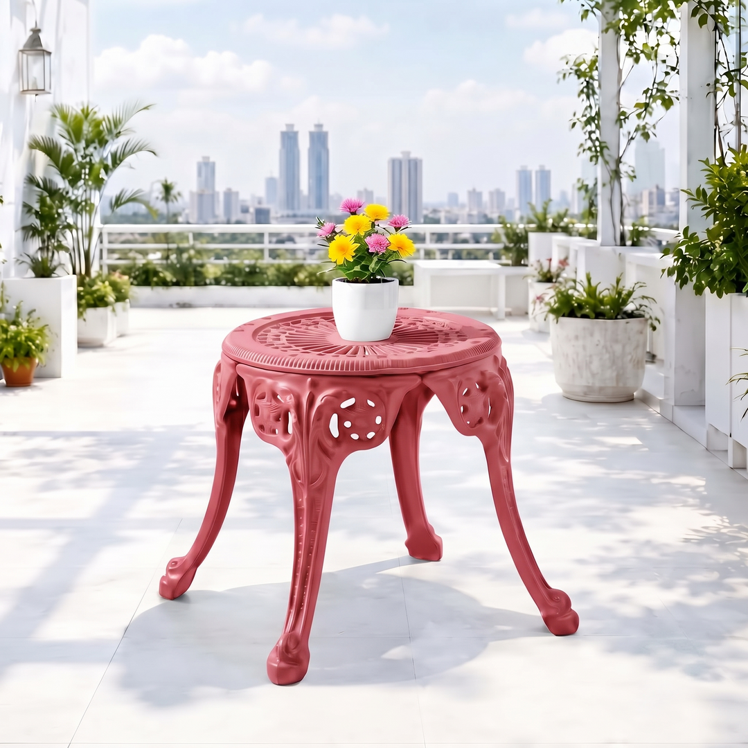 Marlen Cast Aluminium Garden Patio 1 Stool Set
