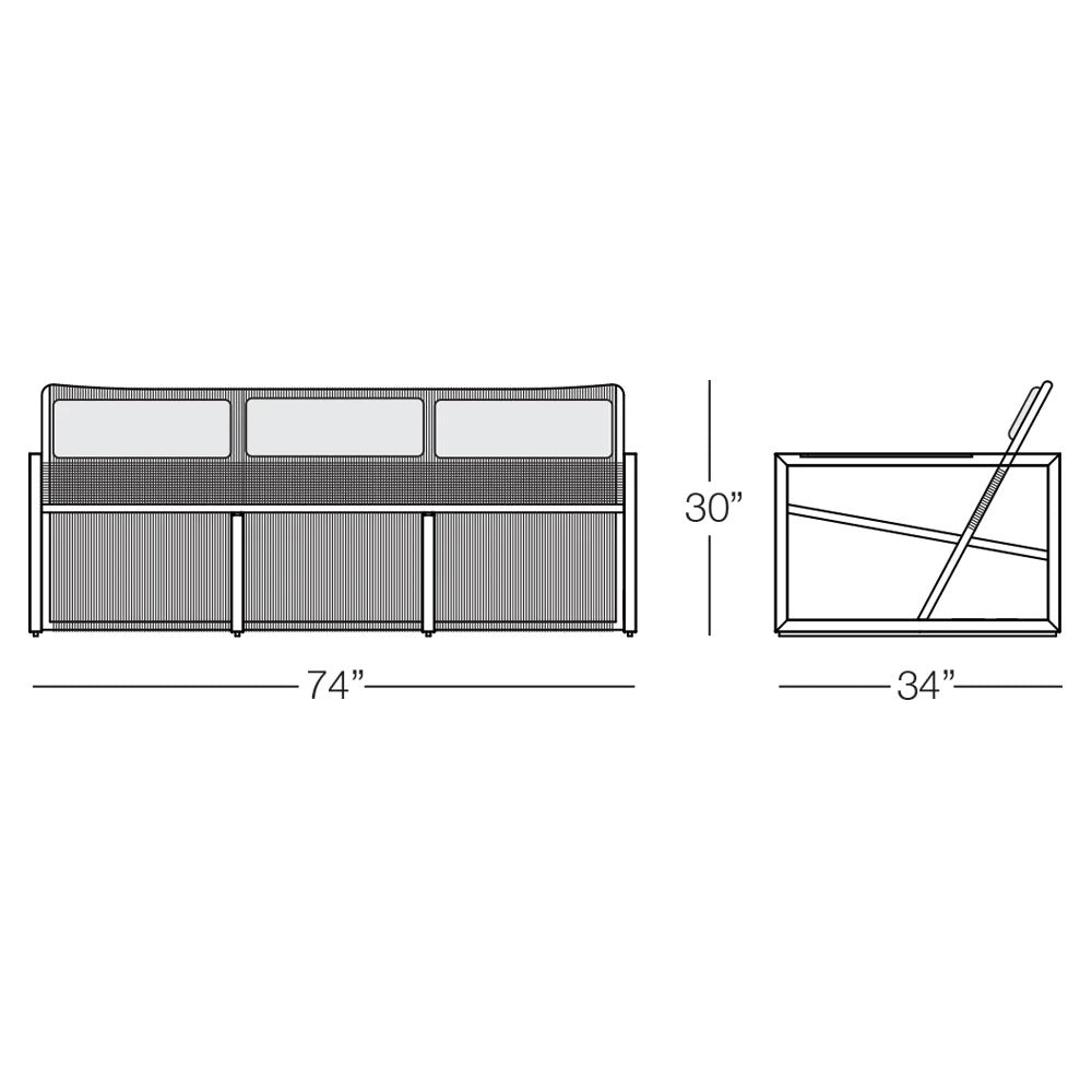 Alvery Outdoor Sofa Set 3 Seater, 2 Single seater, 1 side table and 1 Center Table (Grey + Black)