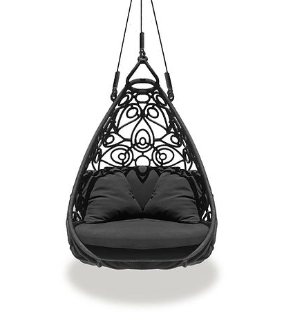 Tio Single Seater Hanging Swing Without Stand For Balcony, Garden Swing, Braid & Rope