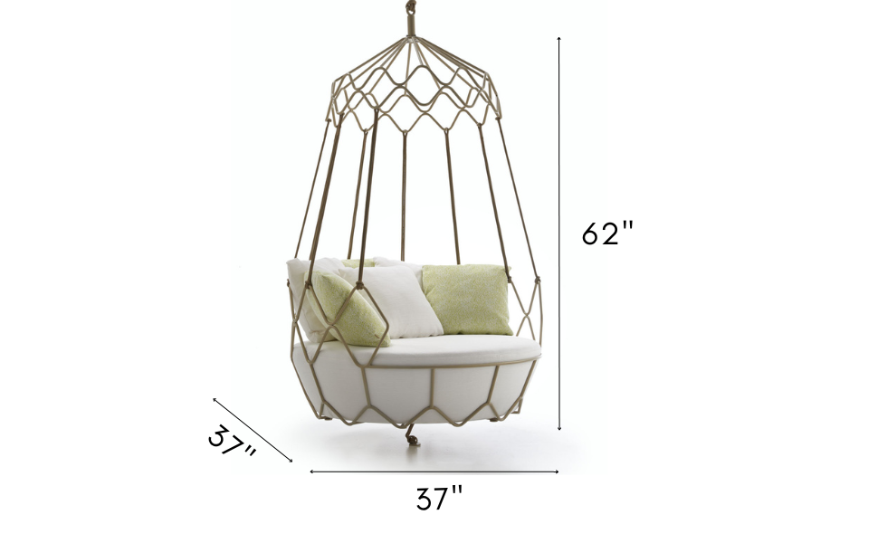 Flavio Single Seater Hanging Swing Without Stand For Balcony , Garden Swing