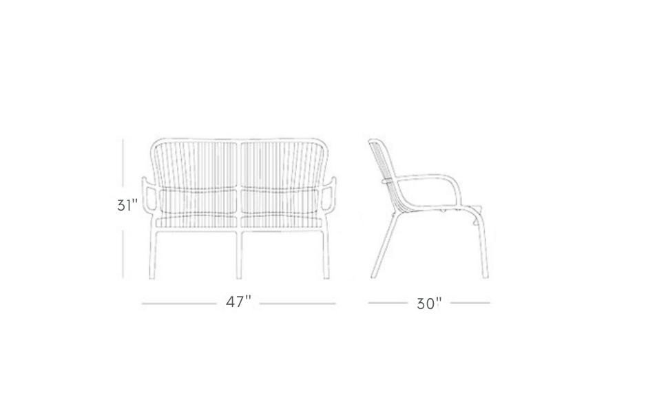 Duncan Outdoor Sofa Set 2 Seater , 2 Single seater and 1 Center Table Set (Beige) Braided & Rope