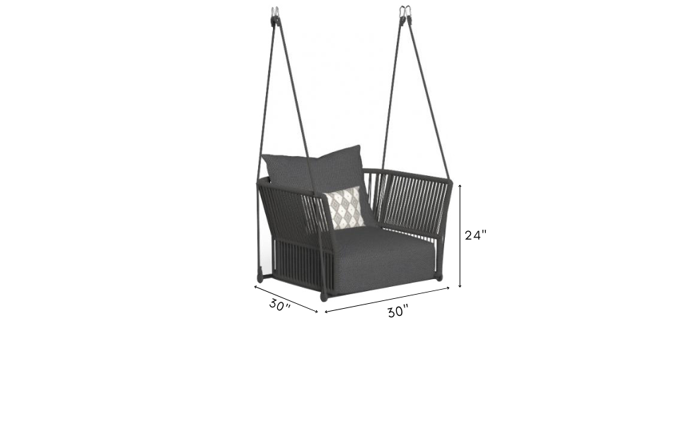 Afon Single Seater Hanging Swing Without Stand For Balcony, Garden Swing