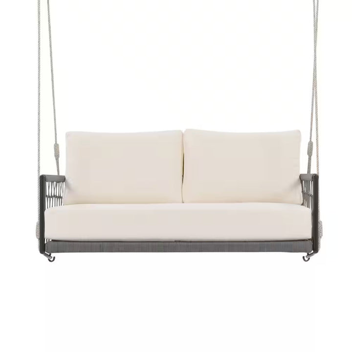 Adelita Three Seater Hanging Swing Without Stand For Balcony, Garden Swing Braid & Rope