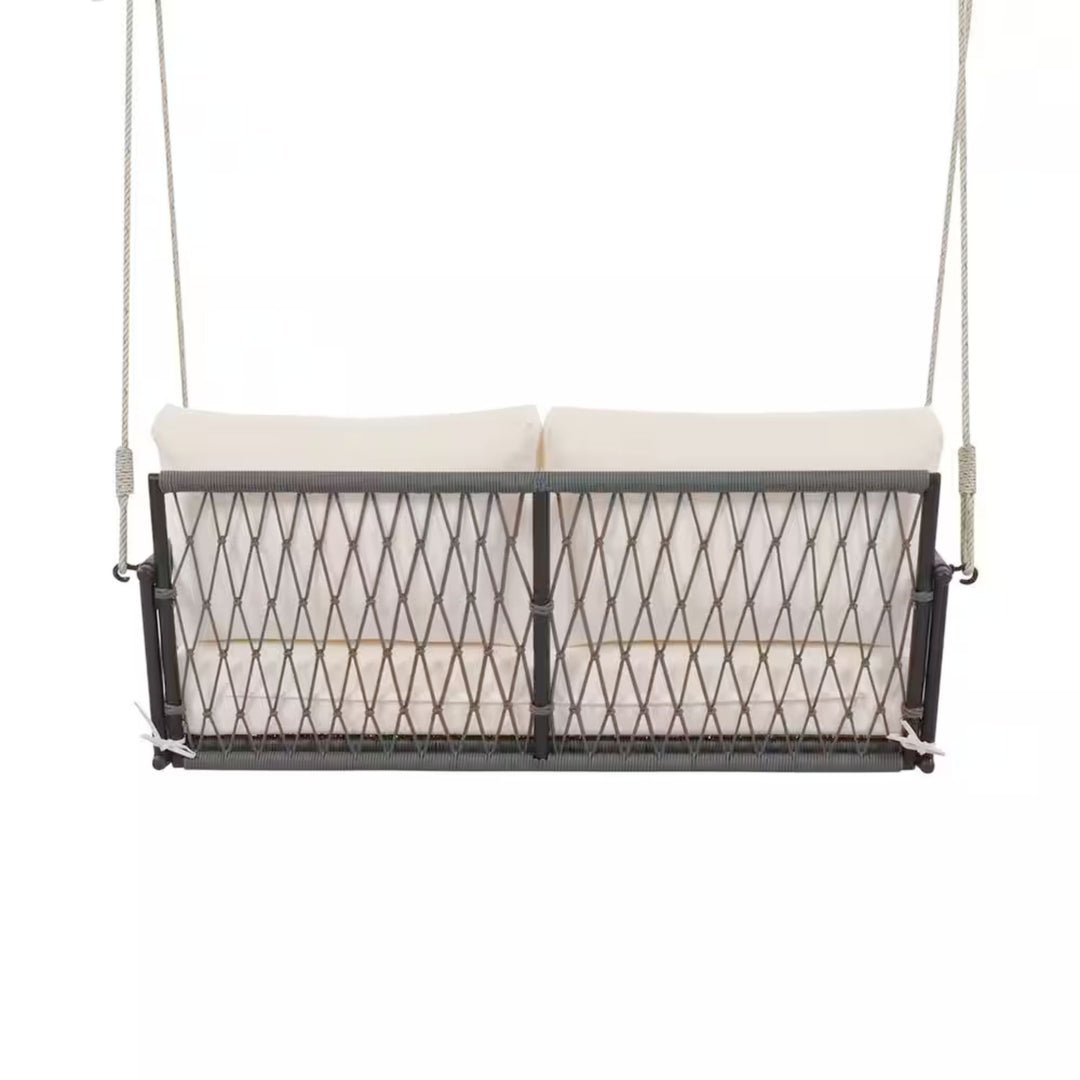 Rosario Double Seater Hanging Swing Without Stand For Balcony, Garden Swing Braided & Rope