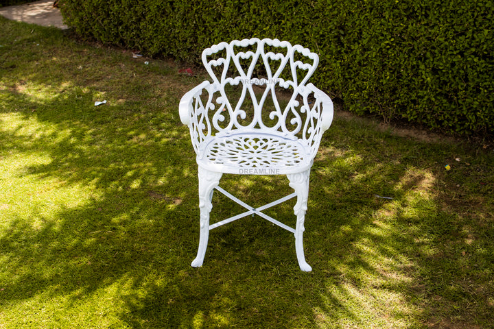 Rudi Cast Aluminium Garden Patio Seating 4 Chair and 1 Table Set
