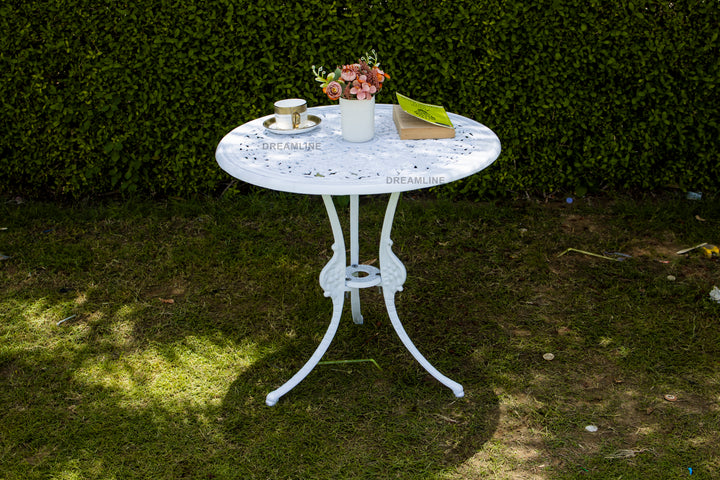 Rudi Cast Aluminium Garden Patio Seating 4 Chair and 1 Table Set