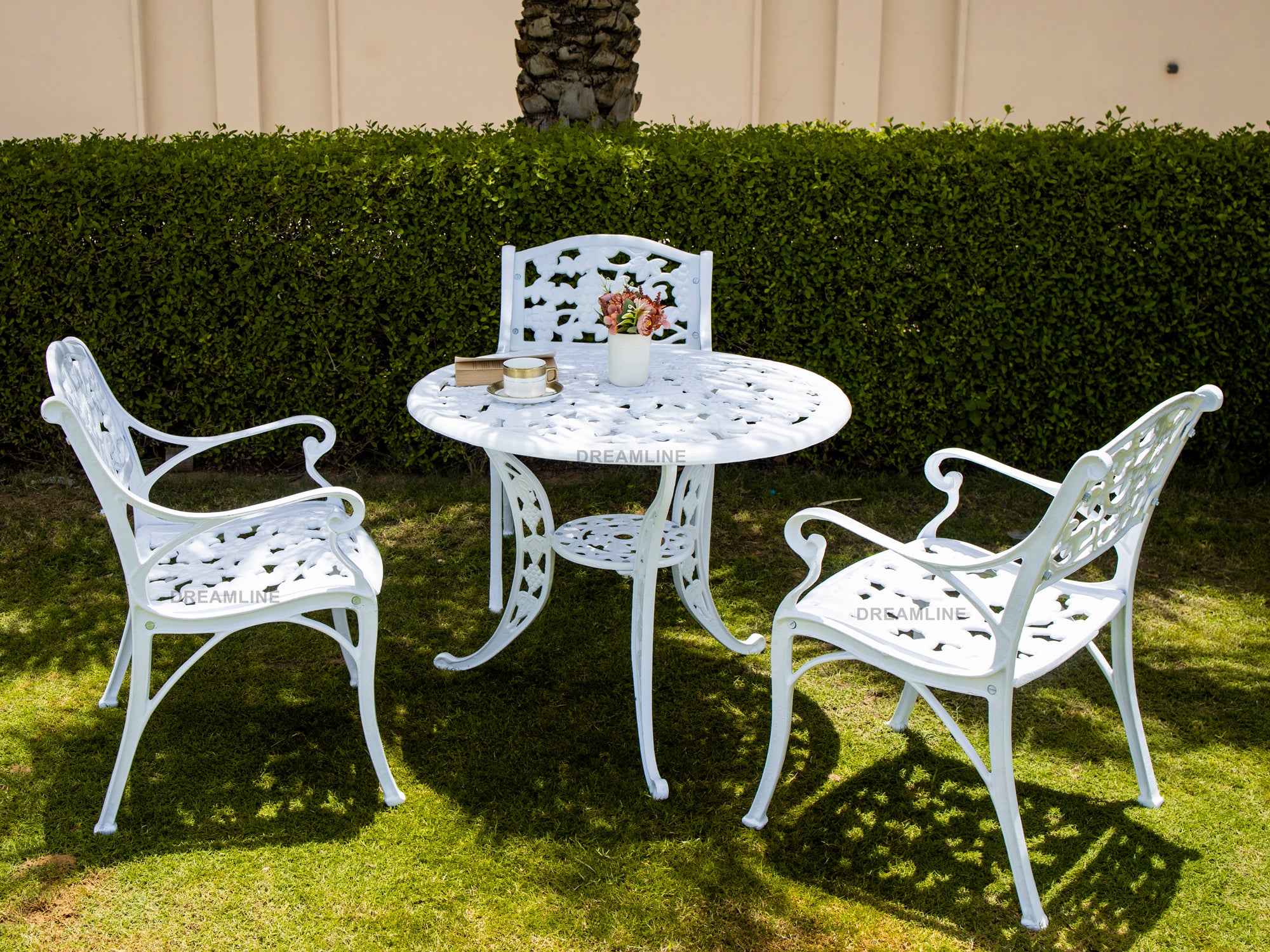 Cast aluminium garden table sale