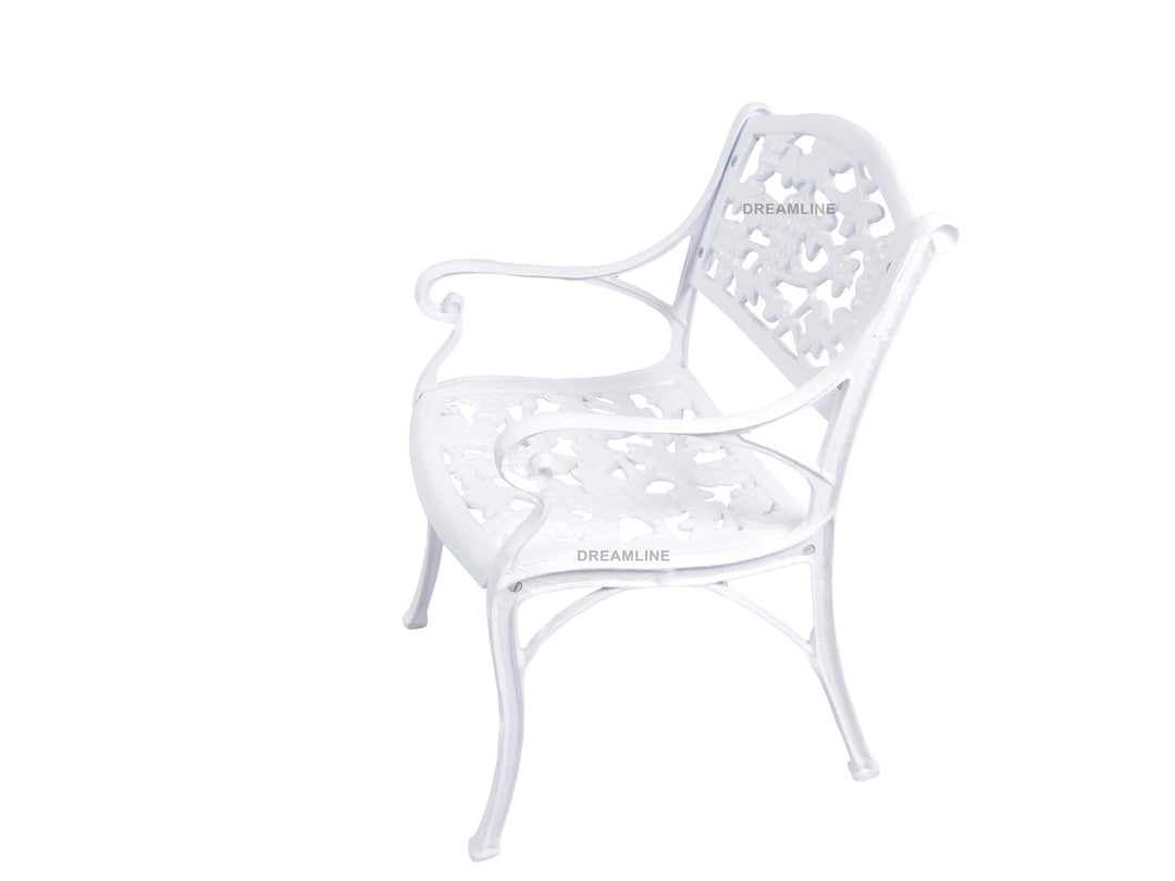 Levin Cast Aluminium Garden Patio Single Seater Chair