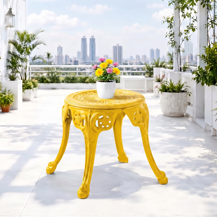 Marlen Cast Aluminium Garden Patio 1 Stool Set