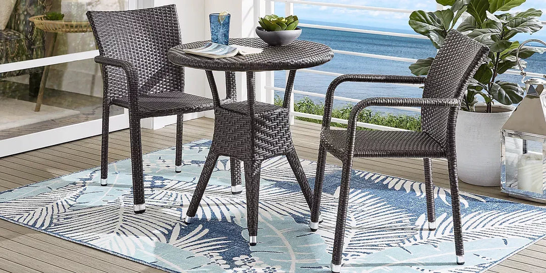 Adelle Outdoor Patio Seating Set 2 Chairs and 1 Table Set