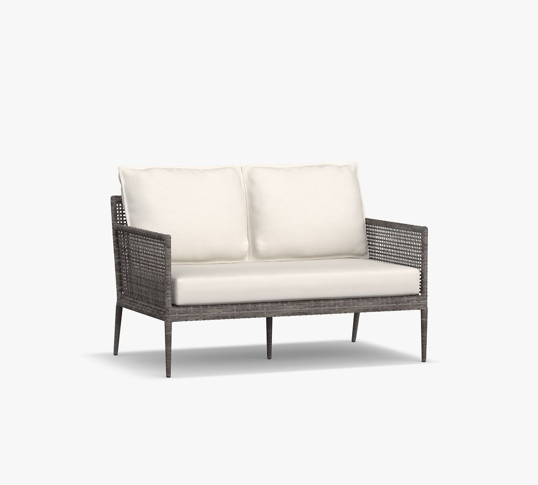Mosè Outdoor Patio Sofa Set 2 Seater (Grey)