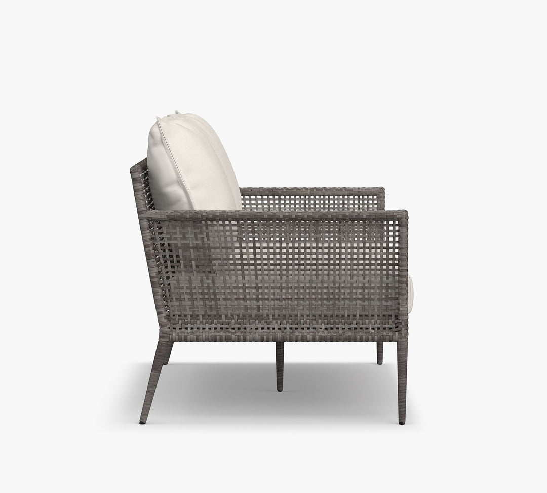 Mosè Outdoor Patio Sofa Set 2 Seater (Grey)