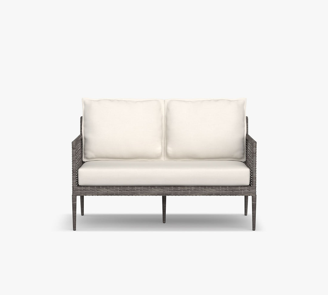 Mosè Outdoor Patio Sofa Set 2 Seater (Grey)