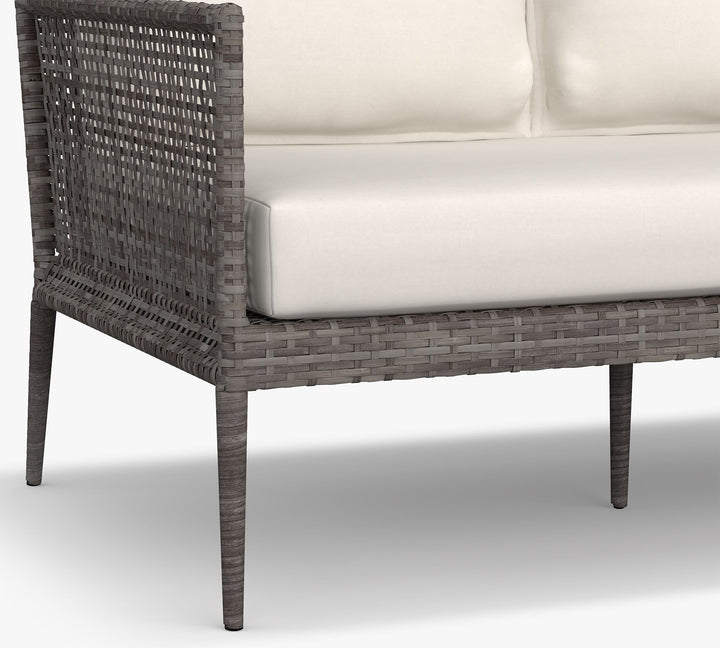 Mosè Outdoor Patio Sofa Set 2 Seater (Grey)