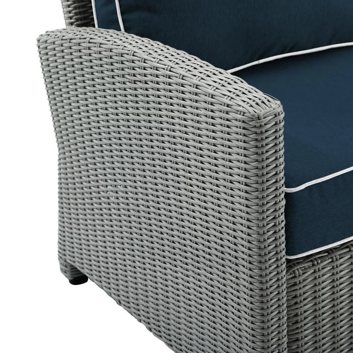 Krane Outdoor Garden Balcony Sofa Set 3 Seater, 2 Single seater, 1 Side table and 1 Center Table Conversation Set (Grey)