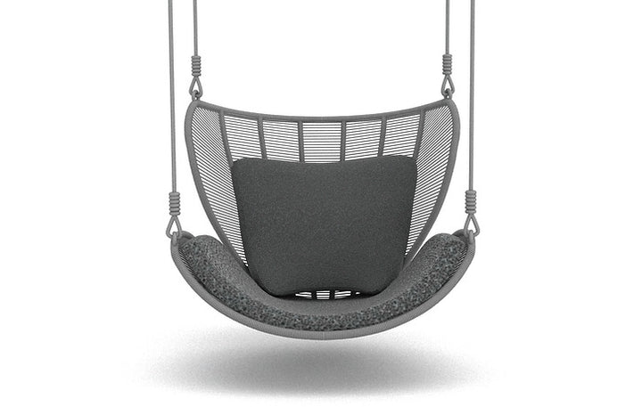 Agata Single Seater Hanging Swing Without Stand For Balcony, Garden Swing (Dark Grey)