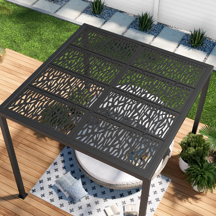Perlita Outdoor Pergola For Garden ,Terrace (Black)