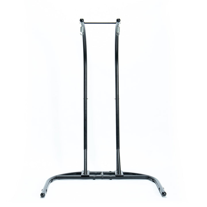 Tonia Double Seater Hanging Swing With Stand For Balcony , Garden Swing (Black) Braided and Rope