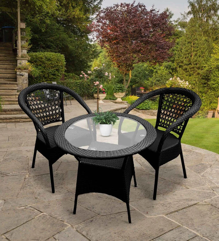 Appu Outdoor Patio Seating Set 2 Chairs and 1 Table Set