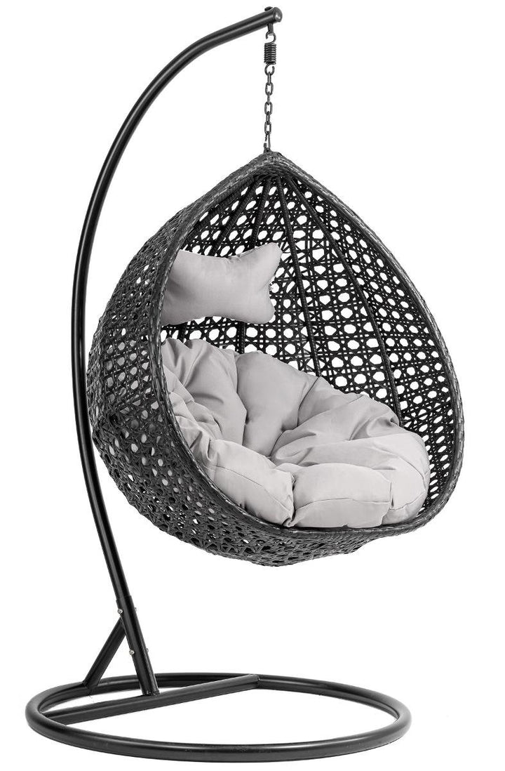 Elliott Single Seater Hanging Swing With Stand For Balcony , Garden