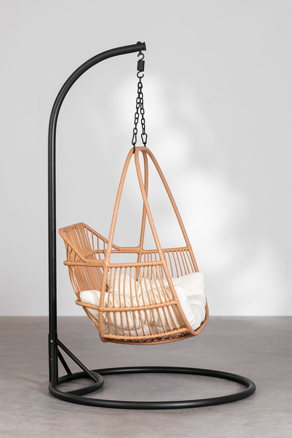 Lino Single Seater Hanging Swing With Stand For Balcony, Garden Swing