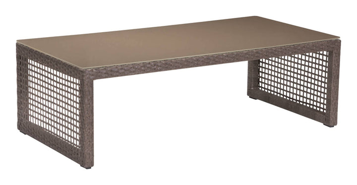 Coco Outdoor Sofa Set 3 Seater , 2 Single seater and 1 Center Table (Brown)