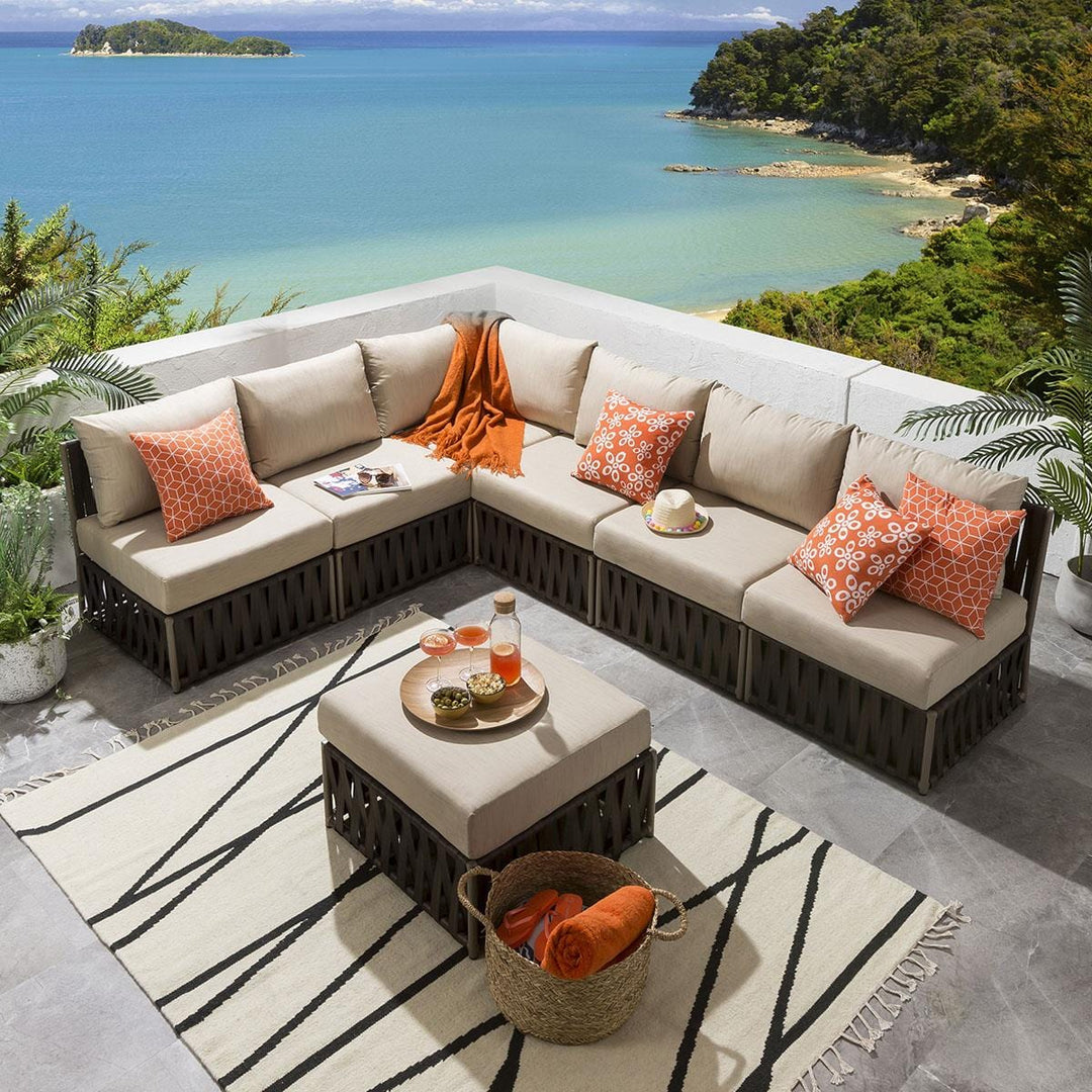 Rattan Garden Furniture Patio Set Seats Curro Outdoor Sofa Set